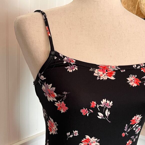 Spaghetti Strap Round Neck Bodycon Floral Midi Dress – NWT - Picture 4 of 5